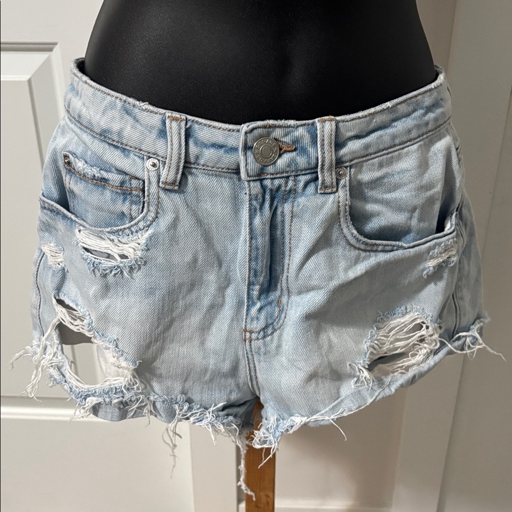 $5 ADD ON Garage Light Denim Jean Shorts